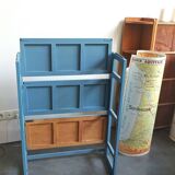 Folding bookseller's bookcase shelf