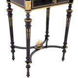 Stylish opening table, Napoleon style console, France.
