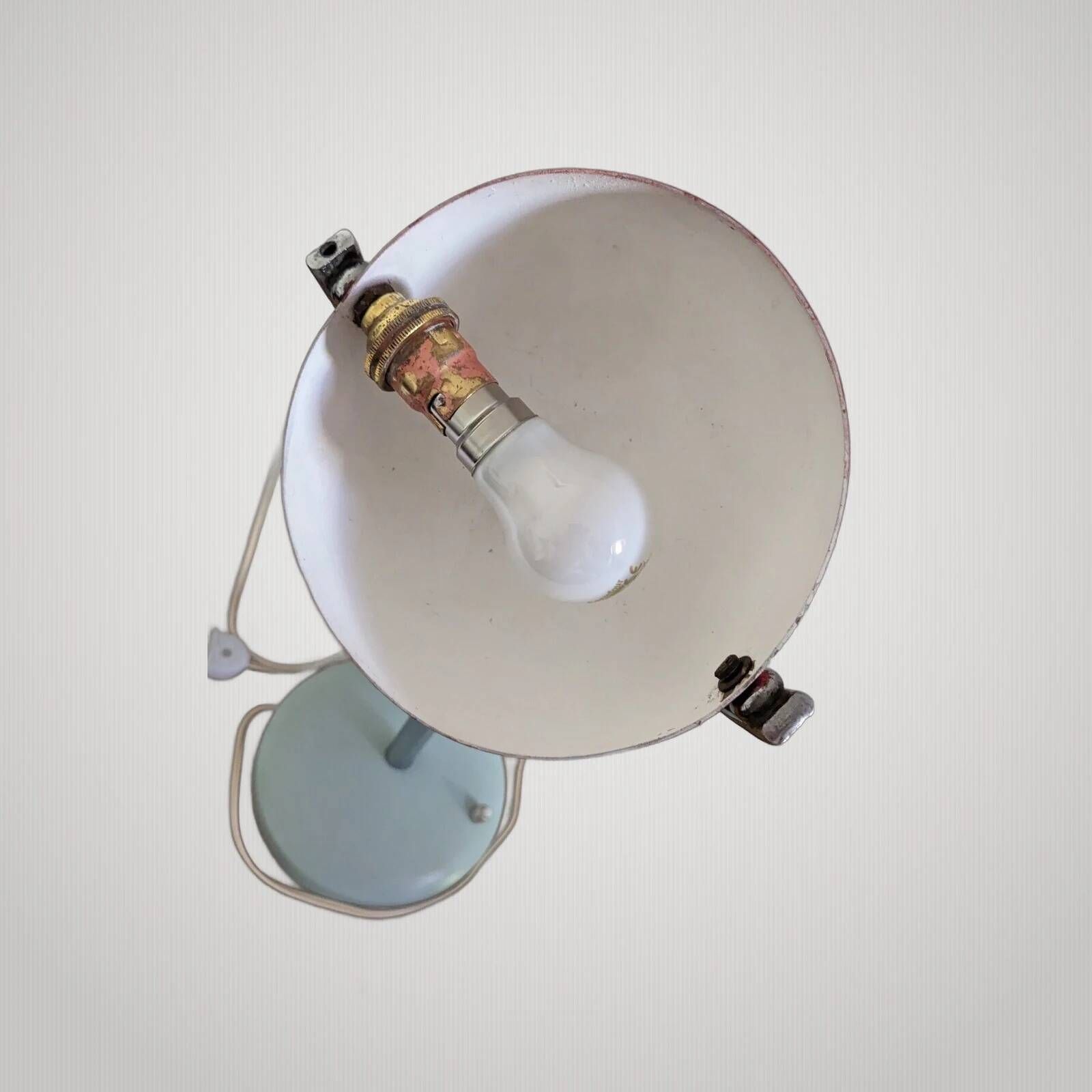 Vintage lamp 1950 Gino SARFATTI arte luce .. Vintage table lamp in mauve