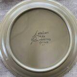 6 petites assiettes a dessert peintes a la main, Atelier du Revernay,