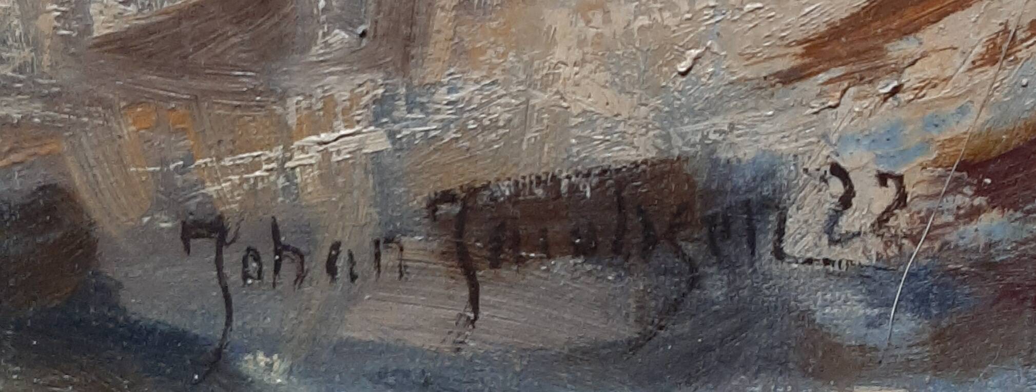 Scandinavian impressionist painting, signed 1922