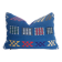 woven velvet cushion, very lively thanks to its bright colours.
