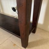 Console side table in solid wood