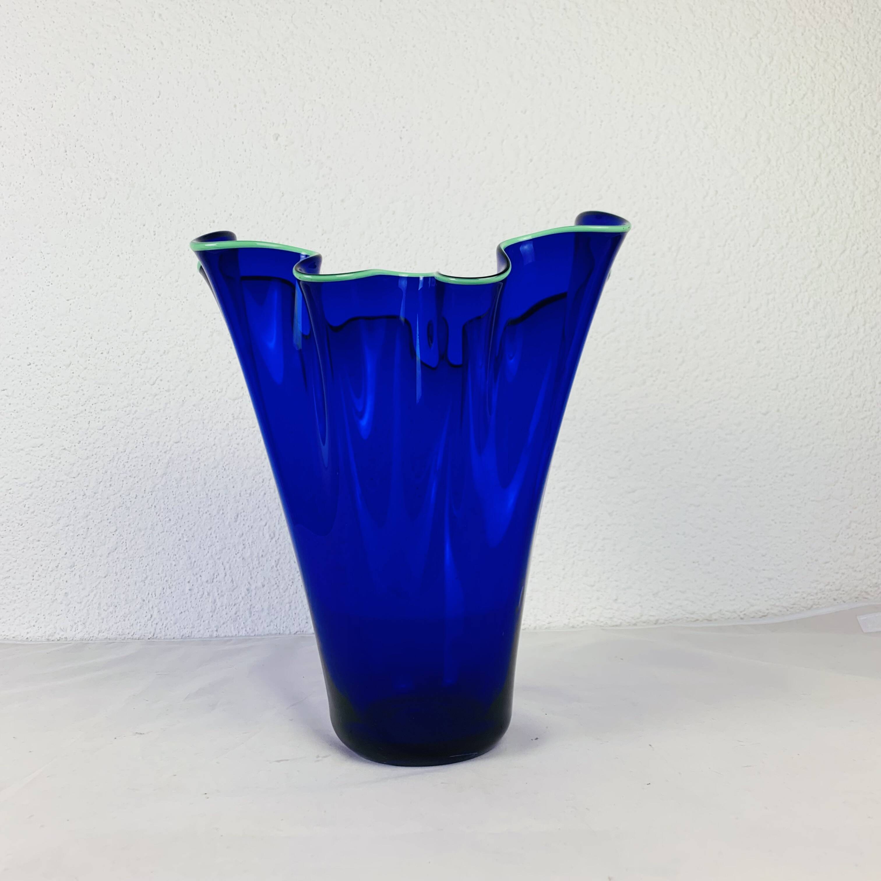 Murano glass handkerchief vase 32 cm