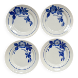 Set of 4 old Limoges flat plates