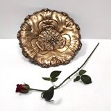 Chiseled and Embossed Cast Bronze Centerpiece / Bowl, Italy