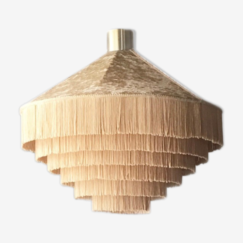 Scandinavian/vintage fringed suspension lamp Sweden