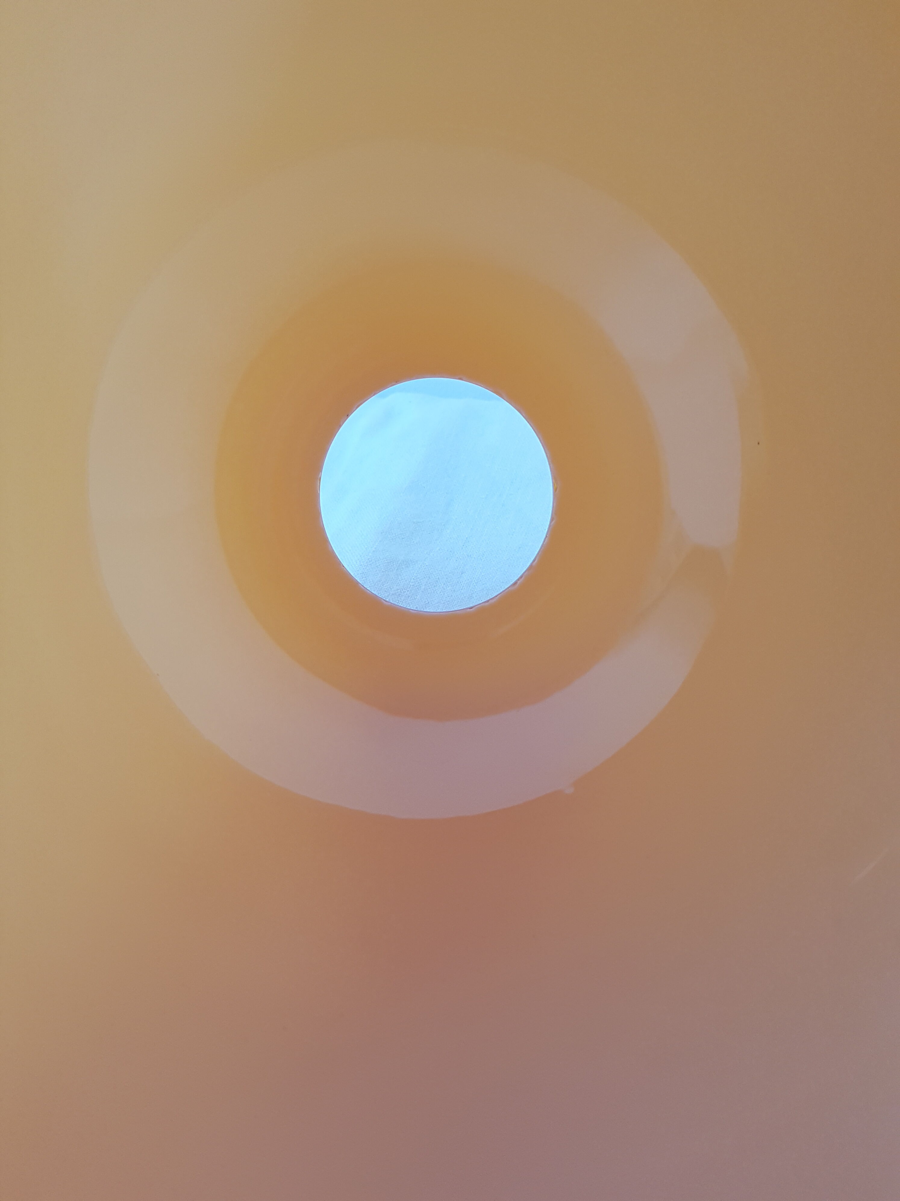 Old vintage orange glass suspension