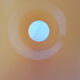 Old vintage orange glass suspension