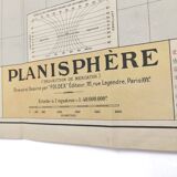 Large planisphere world map 105 by 74cm