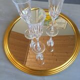 Round mirror tray
