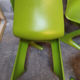Suite 4 chairs "Kangaroo" Ernst Moeckl