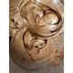 Contemporary Venied-Brown Disks Flush Mount