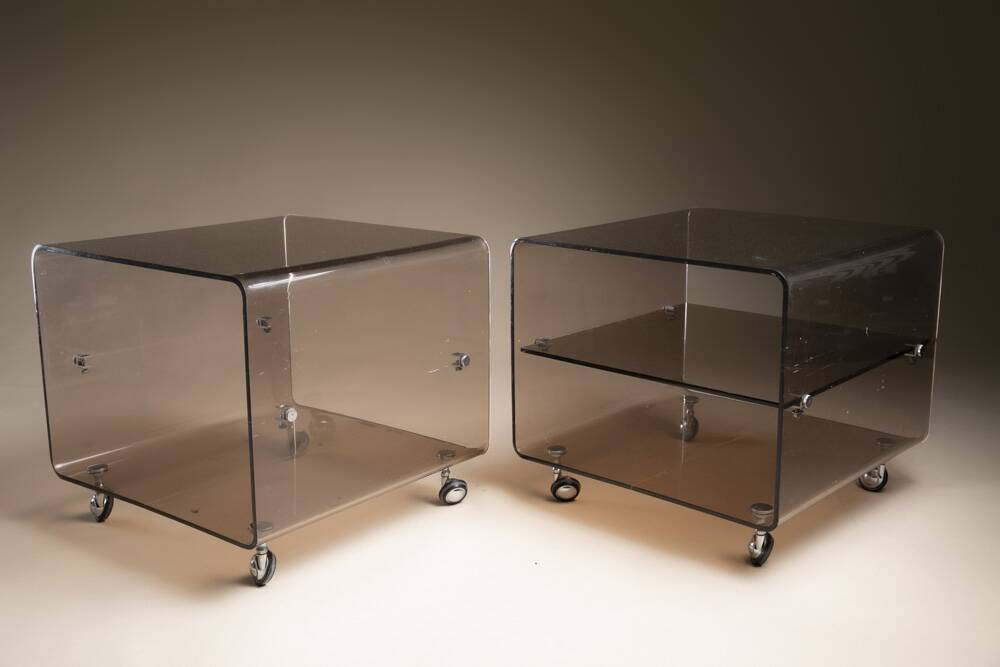 Paire de tables de  chevet Michel Dumas