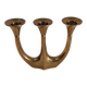 Three-branch brass candlestick Scandinavian country decoration