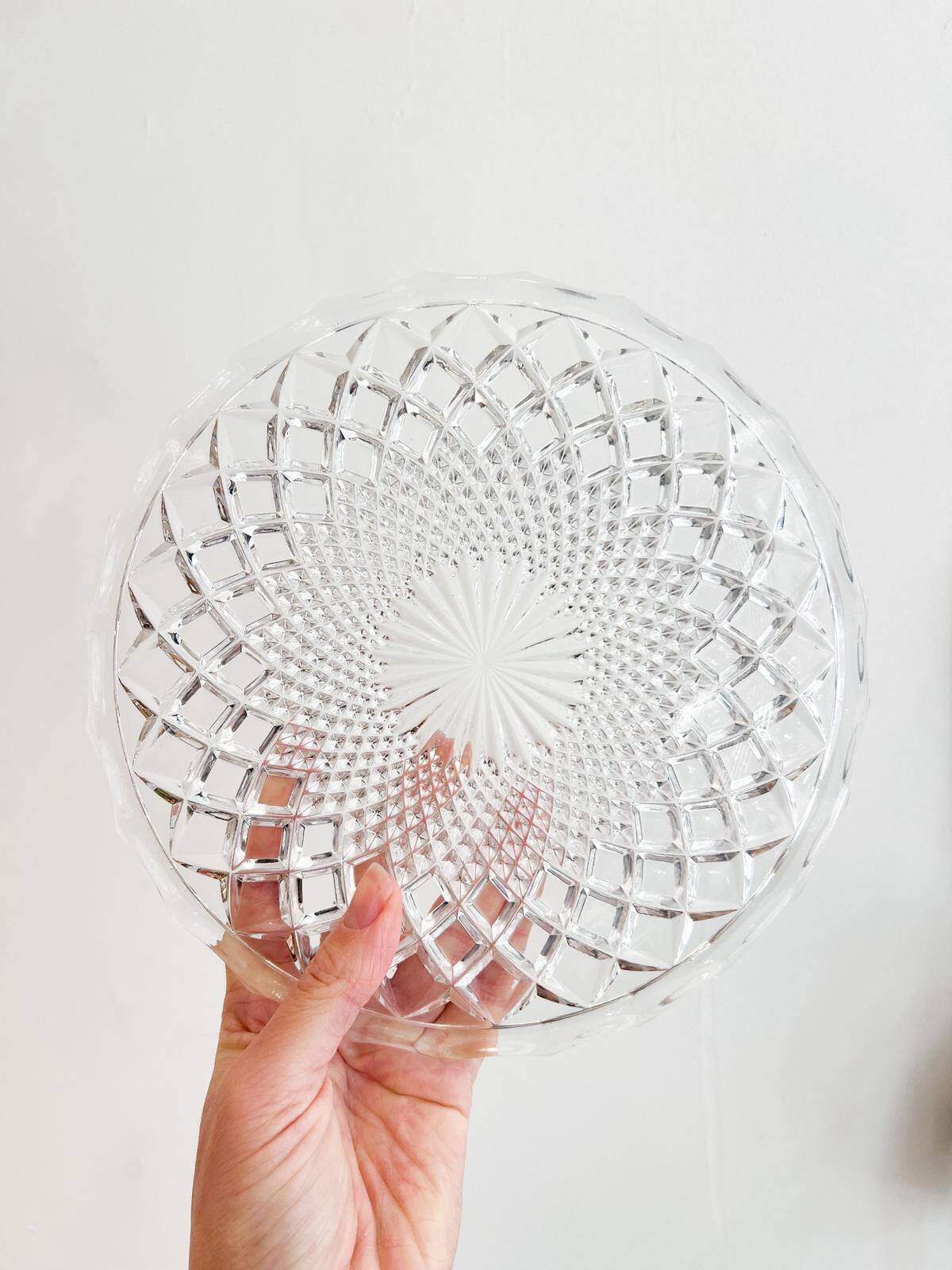Vintage crystal trivet