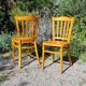 6 bistro chairs in curved beech from the 70s