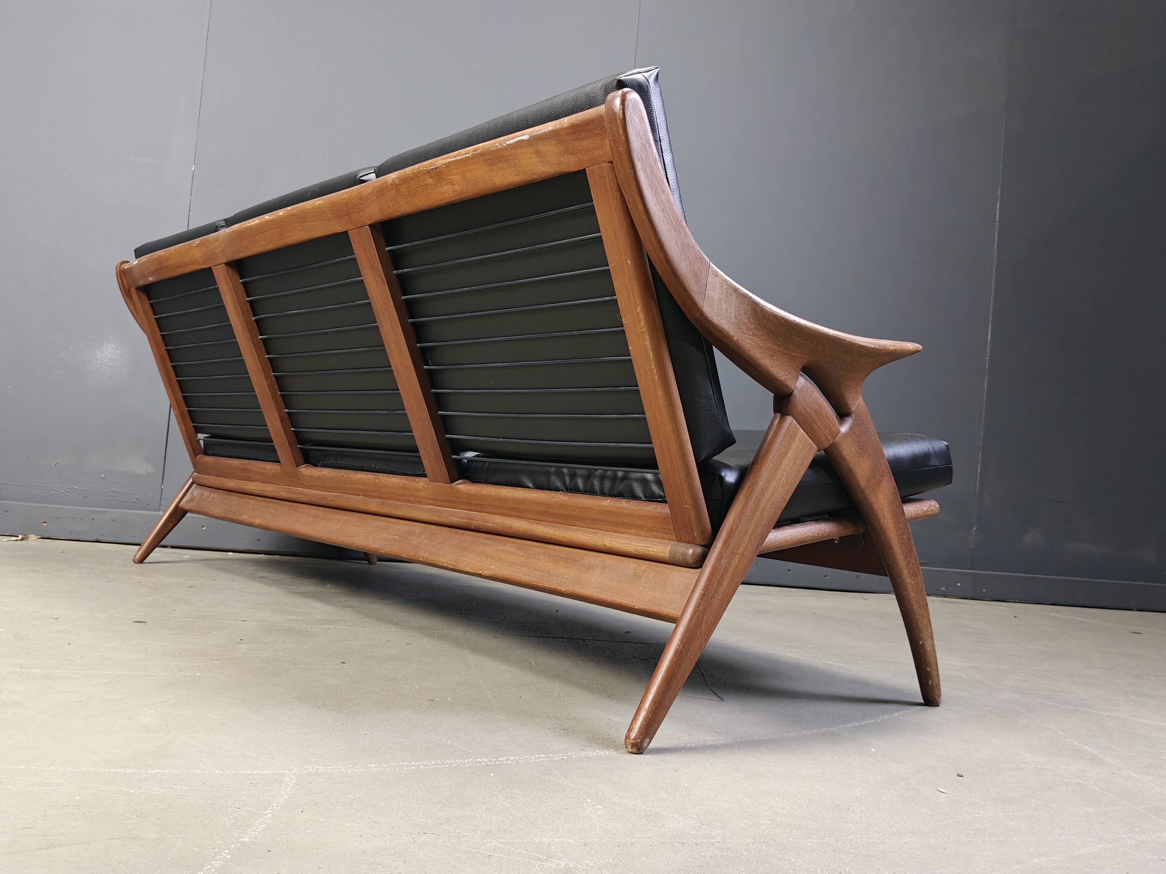 Vintage three seater 'de knoop' sofa by de ster Gelderland, 1960s