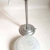 Art Deco Suspension Clichy Glass White Height 52 cm
