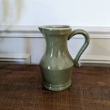Glazed ceramic pitcher