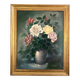 Old Painting "Still Life with Roses" – 1950
