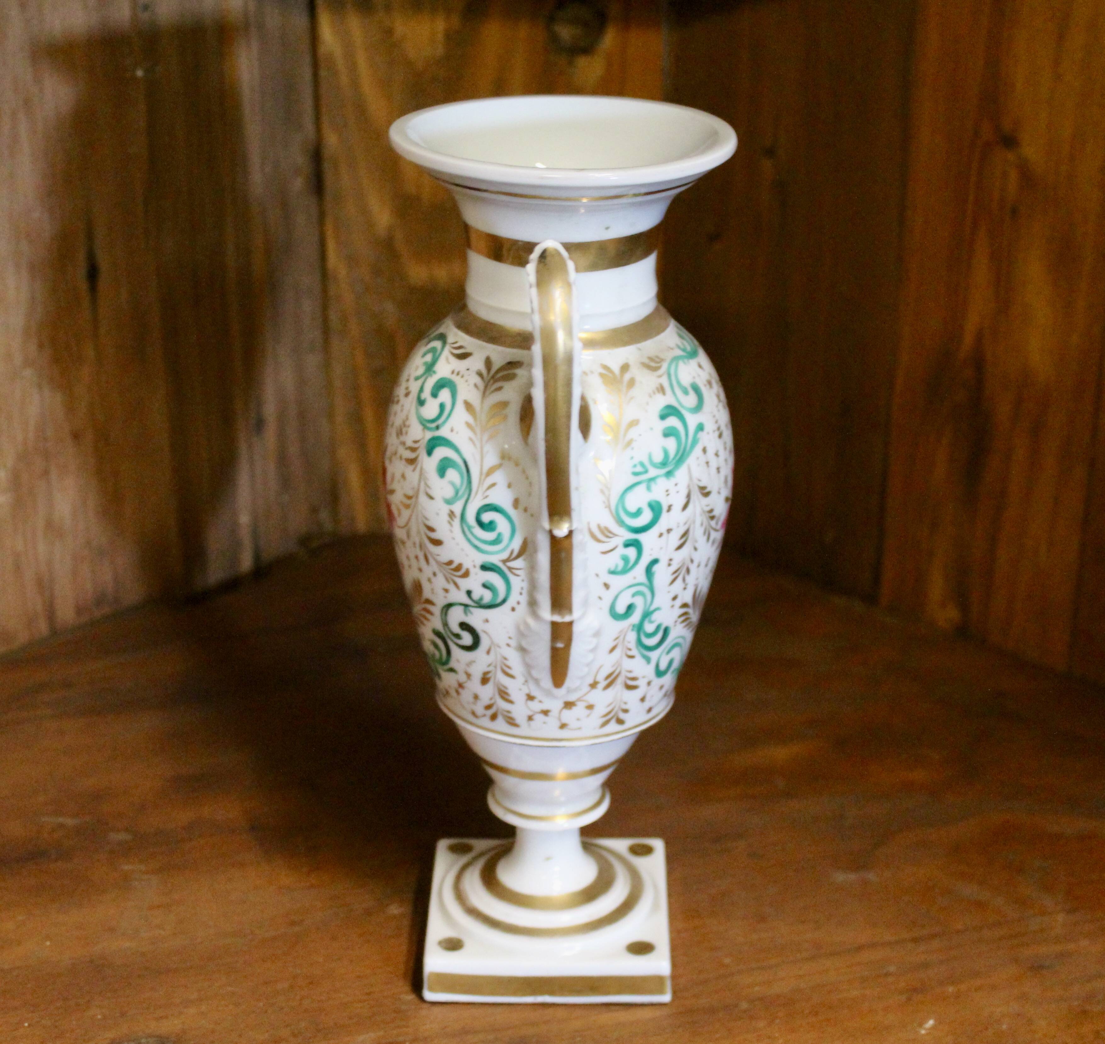 Empire vase in Paris porcelain