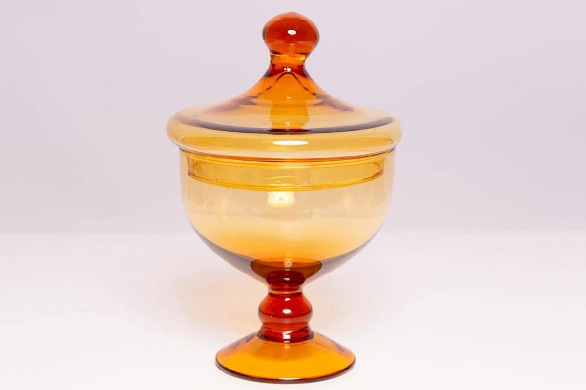 Set of four glasses and a sugar bowl Murano, Europe, 1960s