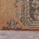 3x9 Mustard Light Blue Turkish Runner Rug 79x280Cm