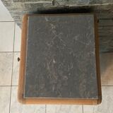 Art Deco bedside, grey marble