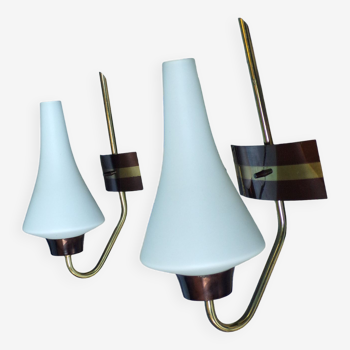 Pair of wall lamps 1960