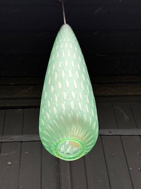 Seguso Vetri D'arte Murano glass pendant light - Italy, 1950s