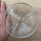 Set of 4 cut glass cups