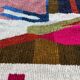 Authentic handmade rug with colourful patterns, size 150/250 cm.