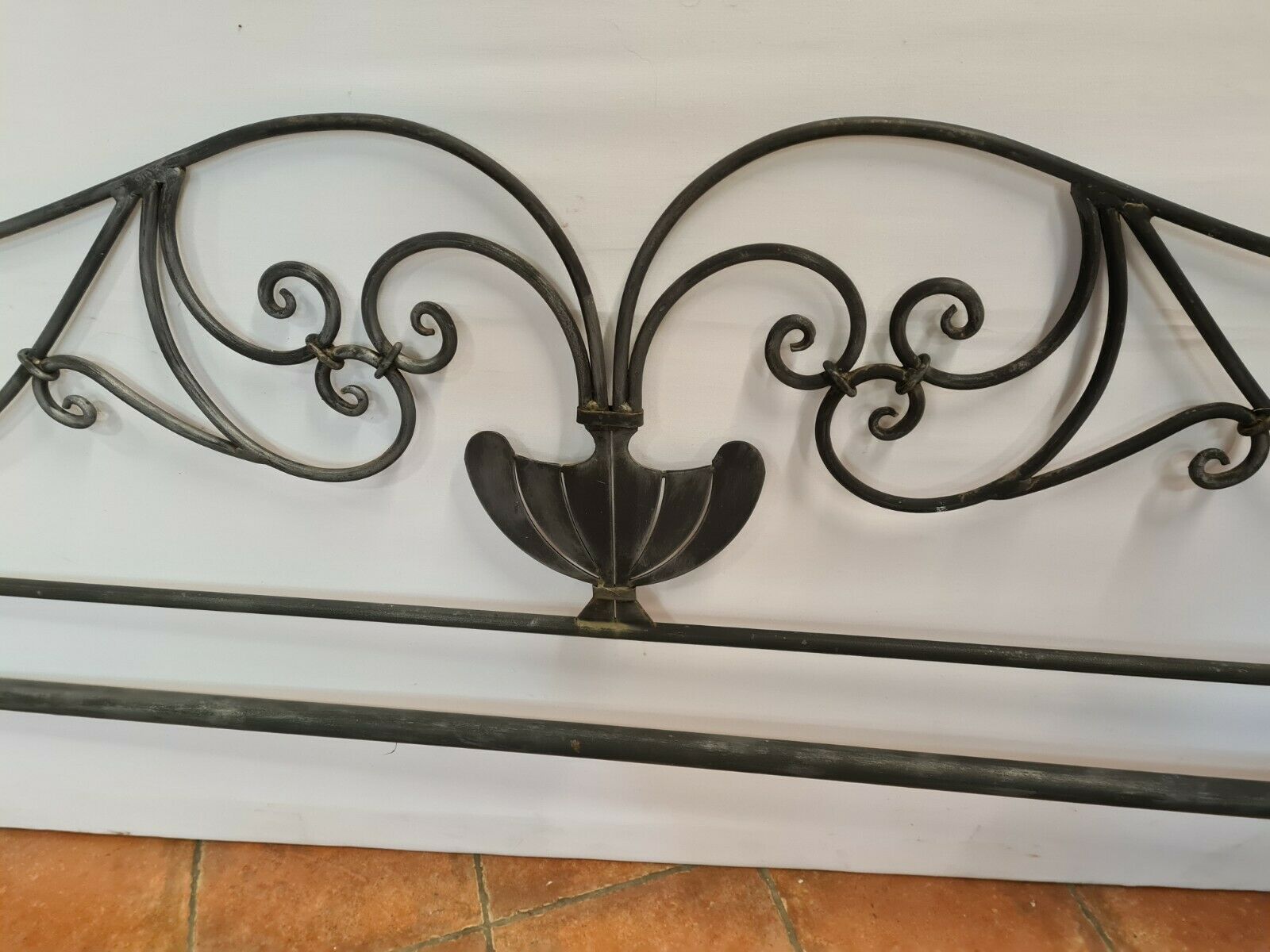 Wrought-iron headboard
