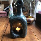 Vintage storm candle holders signed