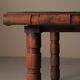 Modernist table in oak and walnut, France, Art Deco, circa 1940.