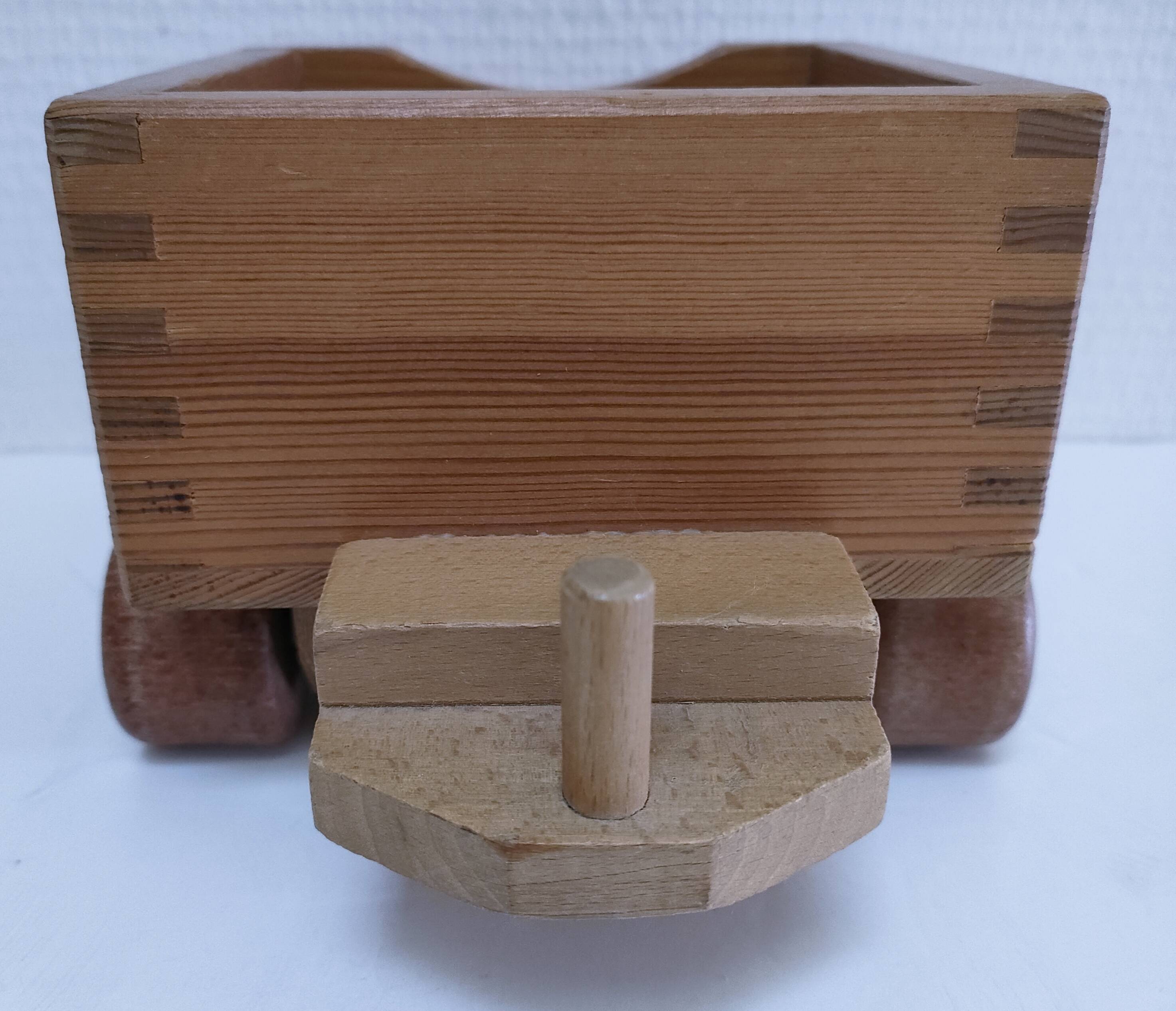 Large wooden train stamped Wog Austria