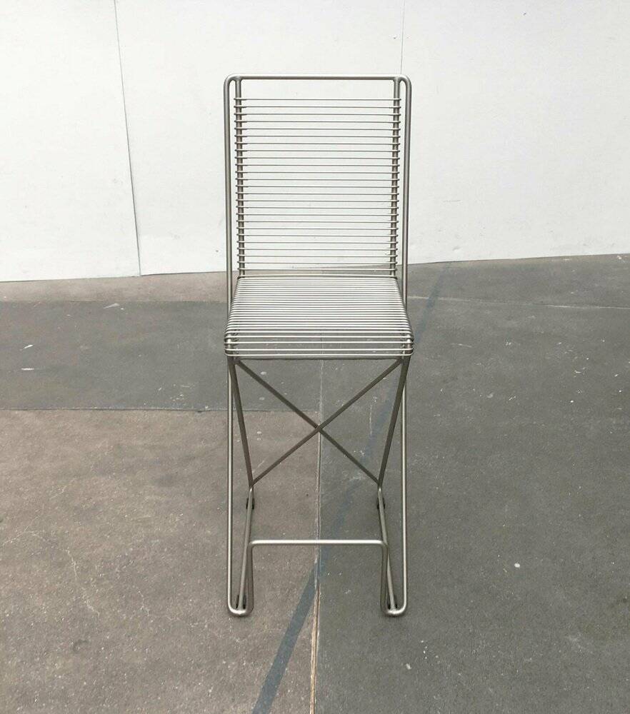 Postmodern German kitchen bar stool Kreuzschwinger by Till Behrens for Schlubach, 1980s.