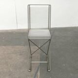 Postmodern German kitchen bar stool Kreuzschwinger by Till Behrens for Schlubach, 1980s.