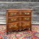 Commode de style Louis XV en bois naturel XIX eme siècle