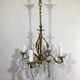 Chandelier With 4 Lights Bronze And Tassels