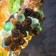 Murano chandelier in bronze and bunches of grapes