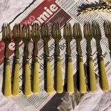 Set of 12 Dessert Cutlery - 1930s - Vintage Dessert Forks