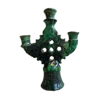 Tamegroute pottery candle holder