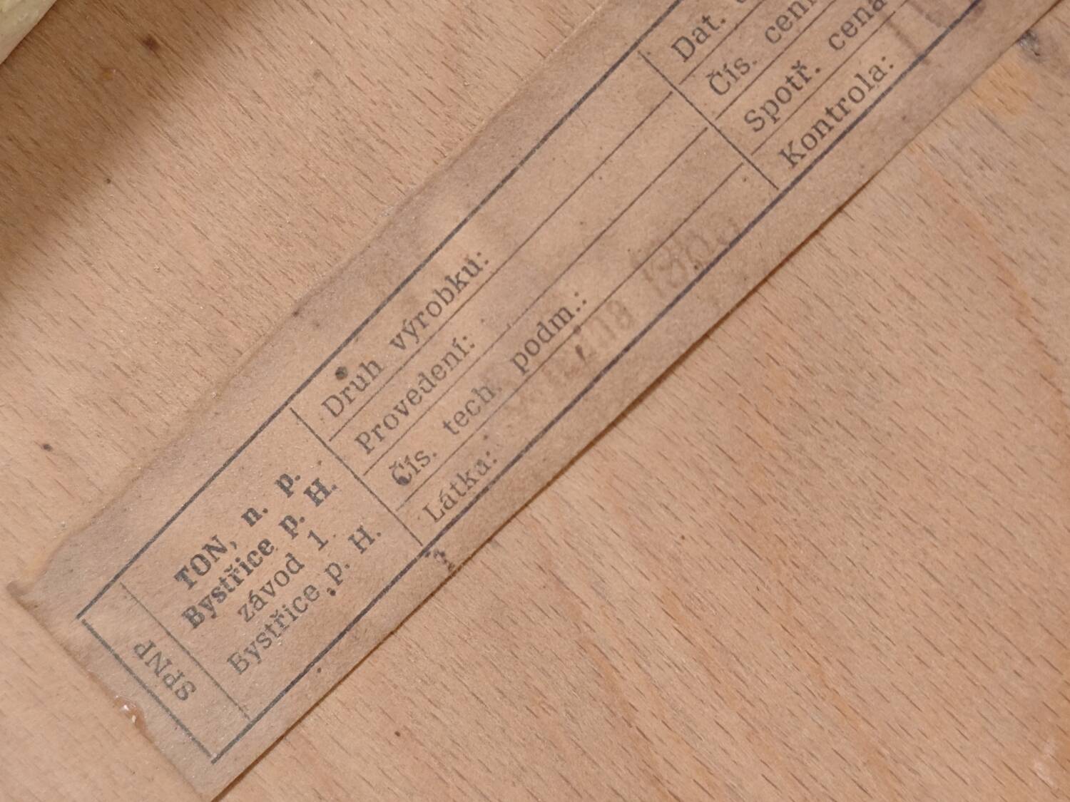 Set of 2 Czechoslovak chairs TON Bystrice Thonet White and Blue