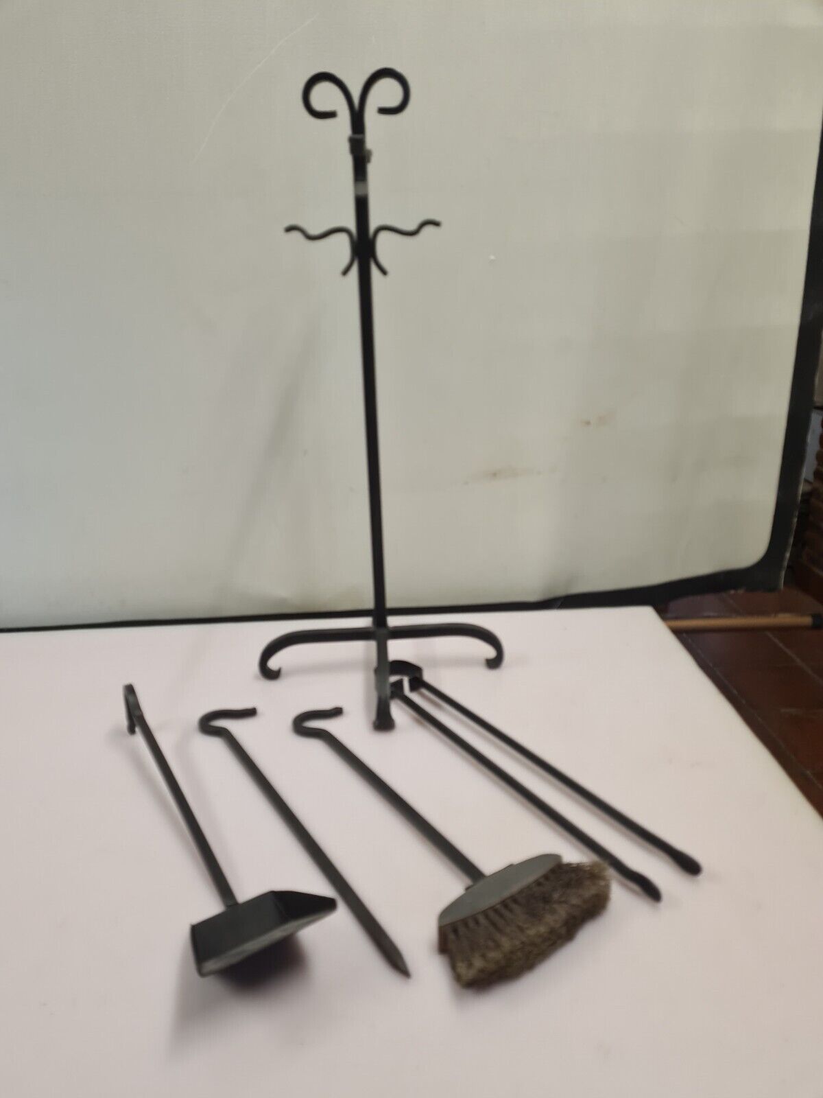 Wrought iron fireplace kit