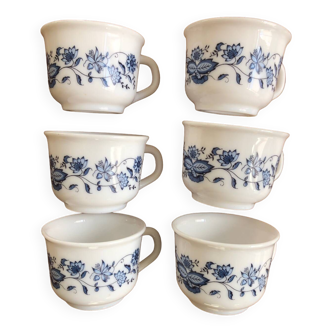 6 aster pattern cups
