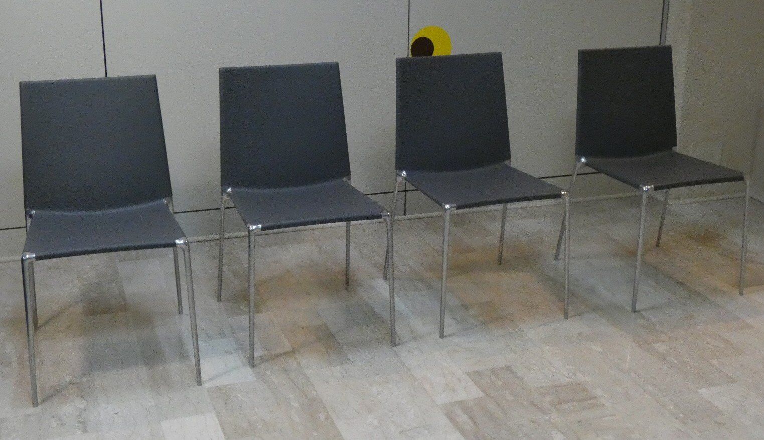 Aluminium and polyurethane chairs by Roberto Barbieri for B&B Italia, early 21st century, set of 4.