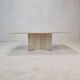 Italian Coffee Table in Travertine, 1980s