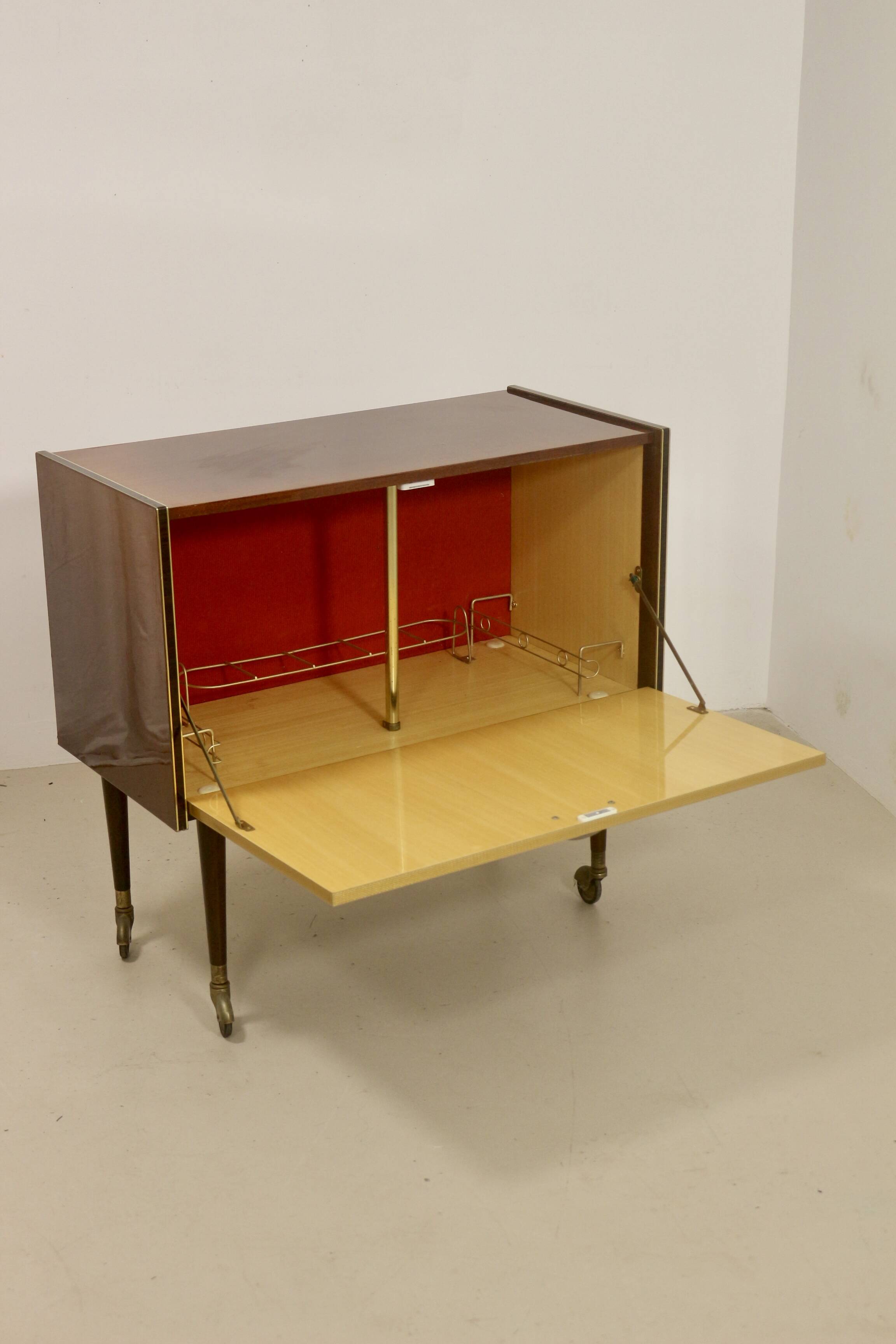 Bar cabinet on wheels circa 1950